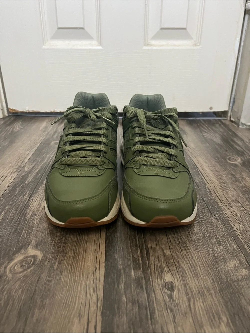 Nike Women’s Olive Green and Gum Air Max Sneakers